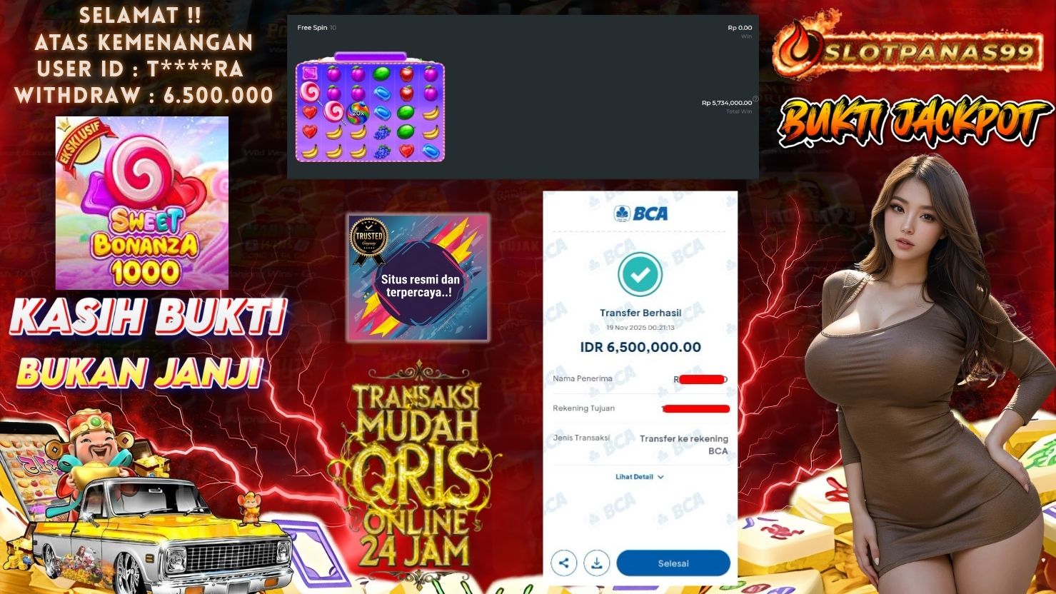 SLOTPANAS99 JACKPOT SLOT SWEET BONANZA 1000